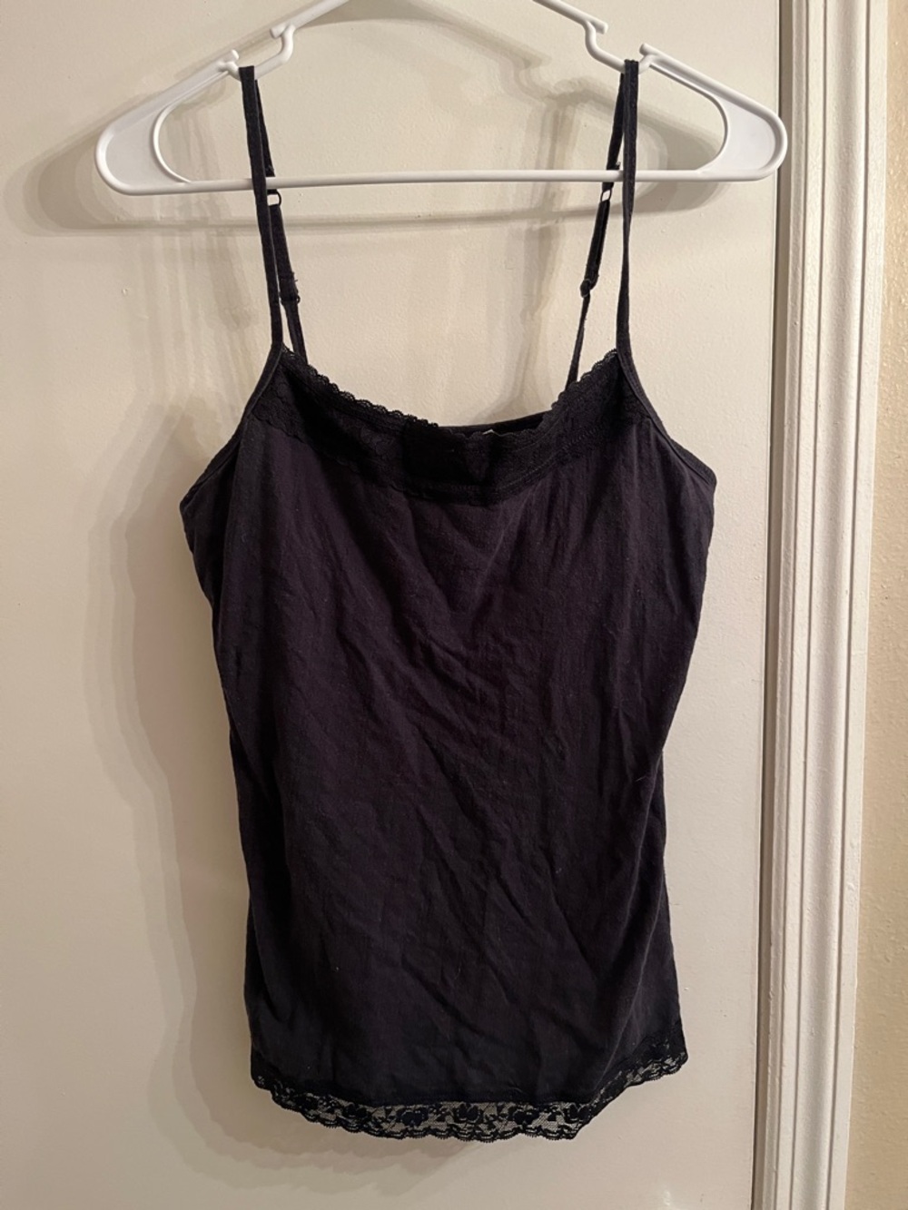 Mudd Black Lace-Trim Camisole Tank